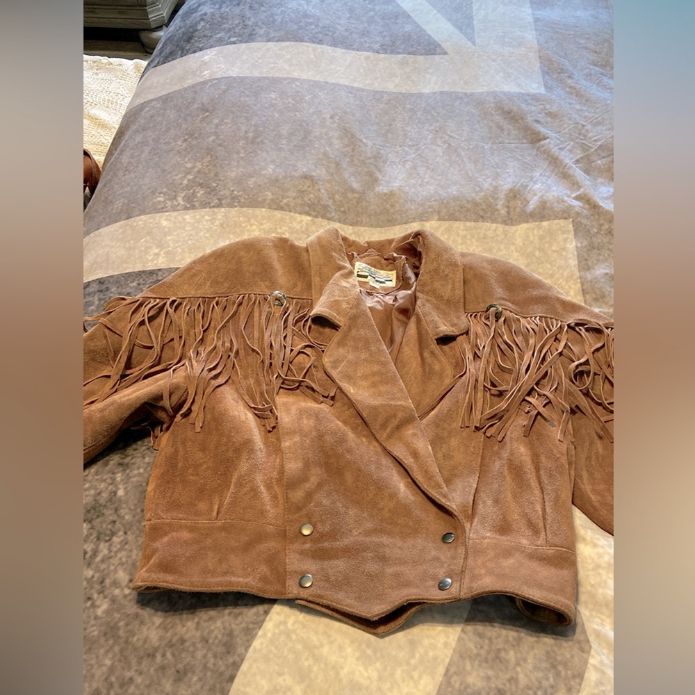 1970’s Vintage Genuine Leather Fringe Women's Jacket